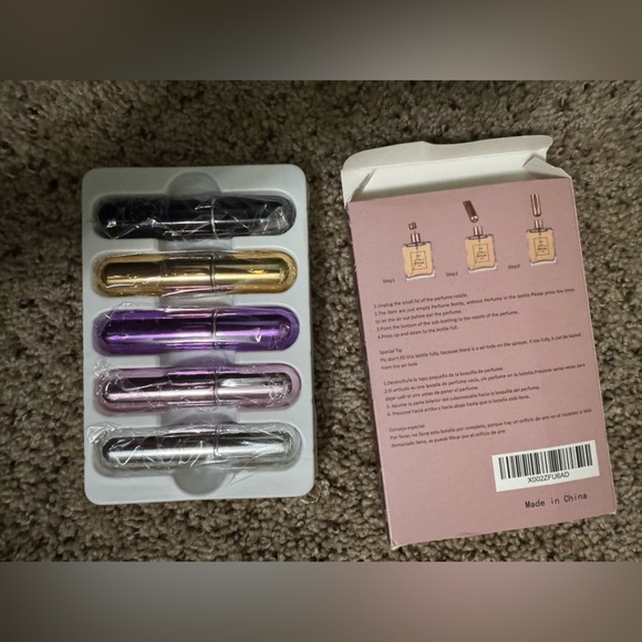 Gold Perfume Atomiser set of 5 - Picture 4 of 5